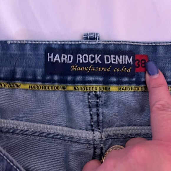 Hard Rock Denim Straight Leg Jeans sz 38 EUC - Picture 5 of 6